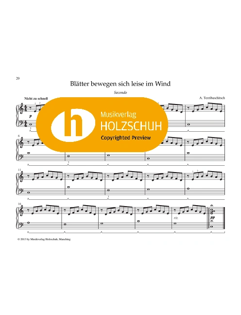 Blätter bewegen sich leise im Wind